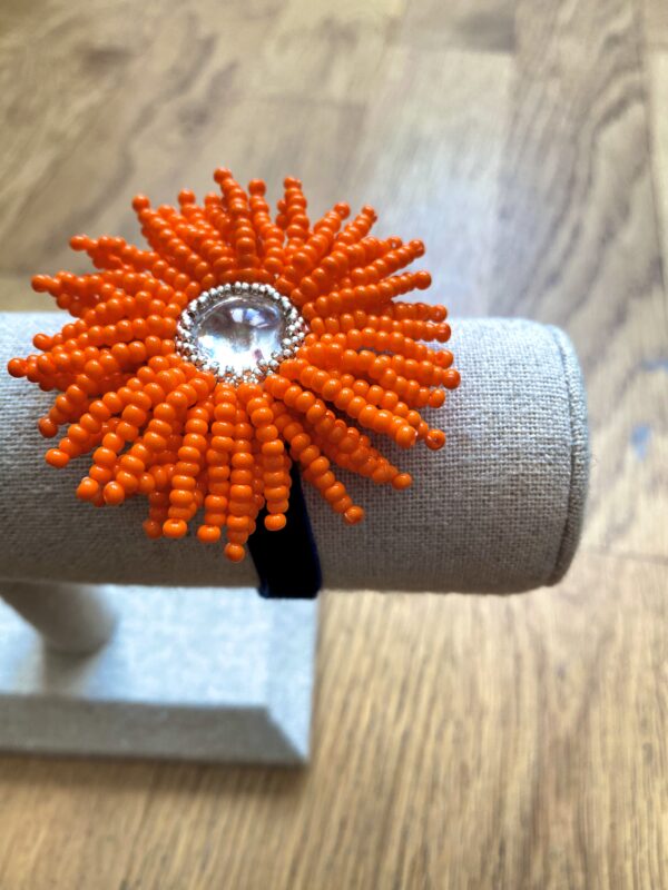 Bracelet - Collier "Aquaflore" Orange pétant