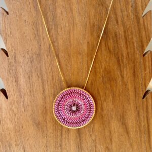 Collier Rosace Rose