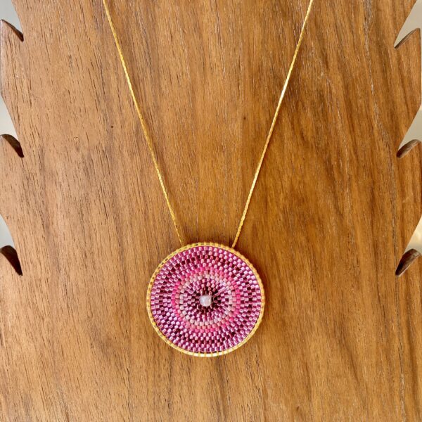 Collier Rosace Rose