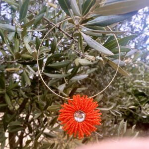 Le Collier-Bracelet "Aquaflore" Orange pétant